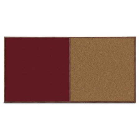 United Visual Products Enclosed Corkboard, 1 Door, 72"x48", 4" Fra UV3412-BLACK-CORK